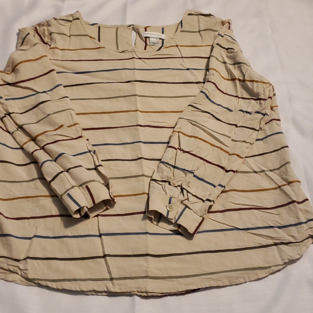 Christopher Banks striped blouse xl Tote 2